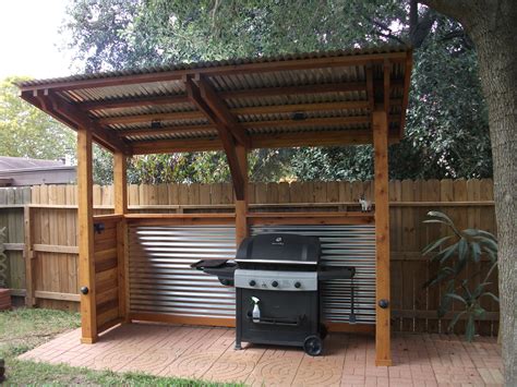 outdoor grill shelter designs